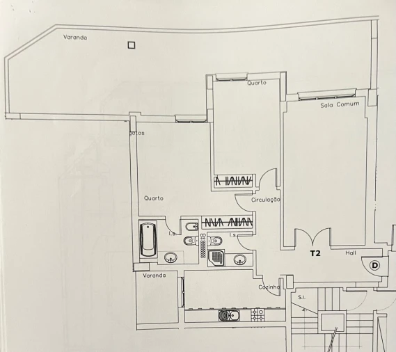 Apartamento T2 para Venda em Sacavém e Prior Velho Planta 1