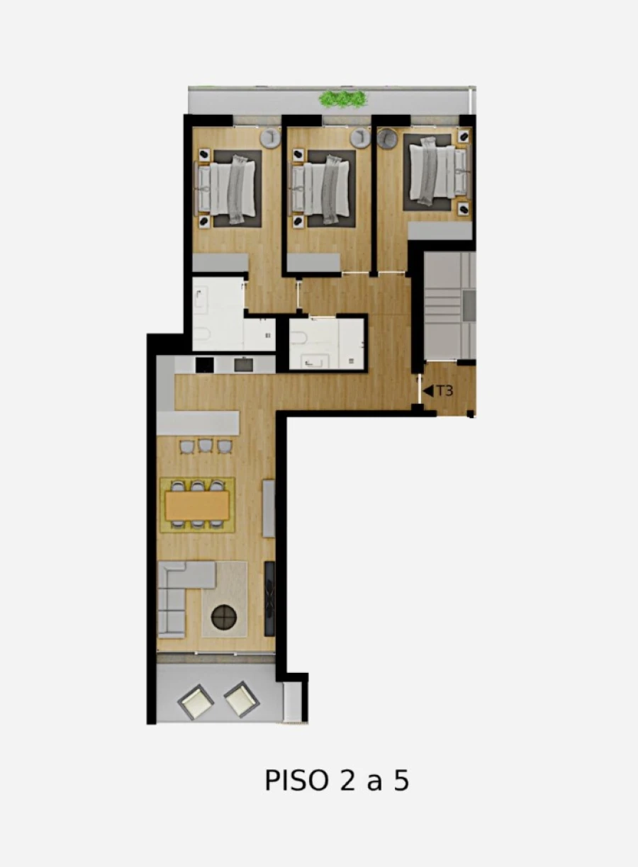 Apartamento T3 para Venda em Loures Planta 1