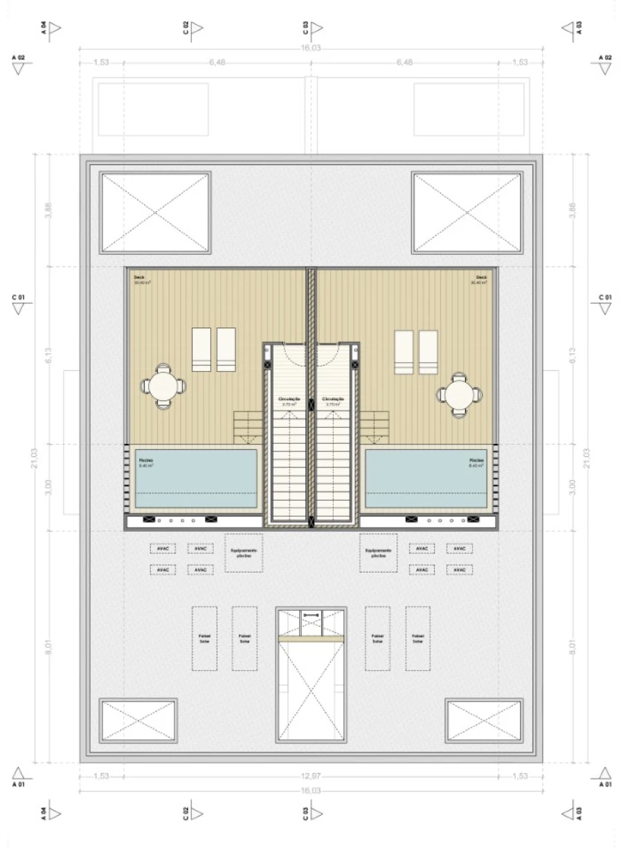 Apartamento T3 para Venda em Carvalhal Planta 2