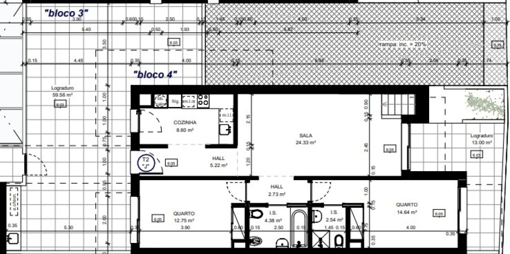 Apartamento T2 para Venda em Conceição e Cabanas de Tavira Planta 1