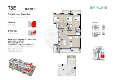 Apartamento T3 para Venda em Ramada e Caneças