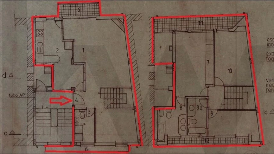 Apartamento T3 para Venda em Cedofeita, Santo Ildefonso, Sé, Miragaia, São Nicolau e Vitória Planta 1