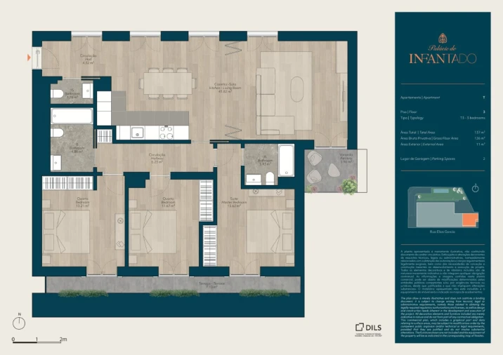 Apartamento T3 para Venda em Mina de Água Planta 1
