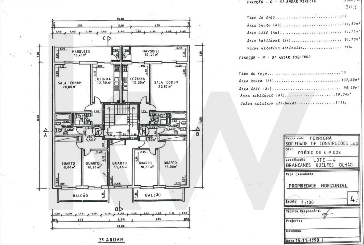 Apartamento T2 para Venda em Quelfes Foto 23