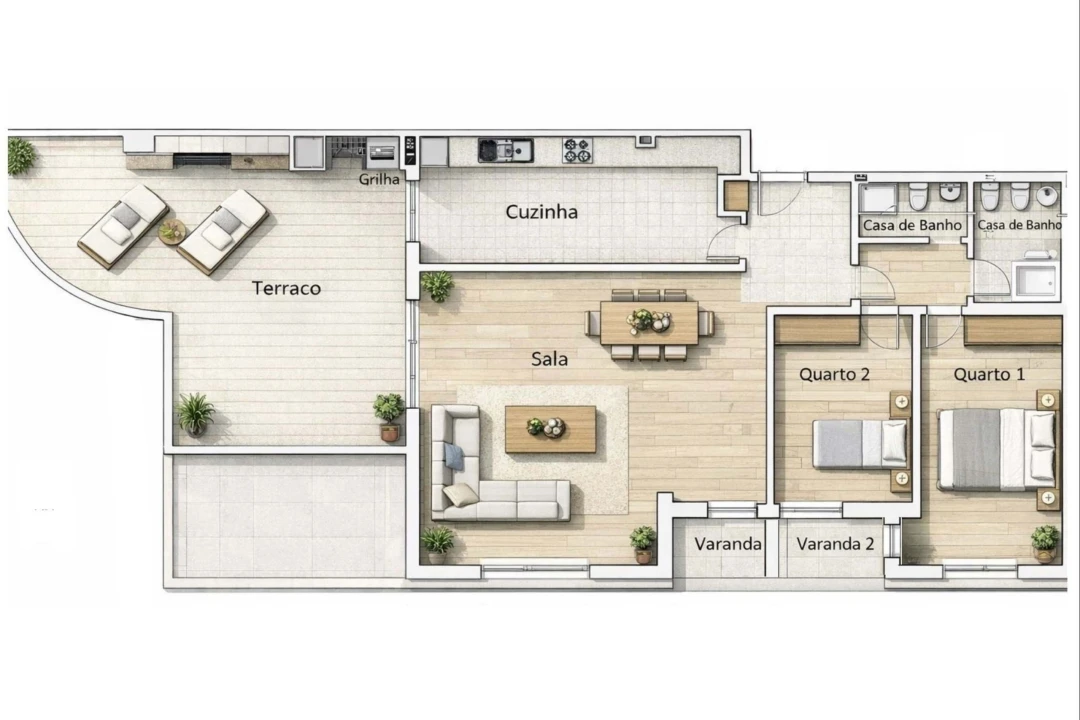 Apartamento T2 para Venda em Caparica e Trafaria Foto 34