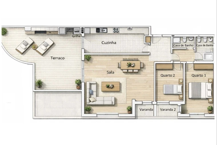 Apartamento T2 para Venda em Caparica e Trafaria Foto 34