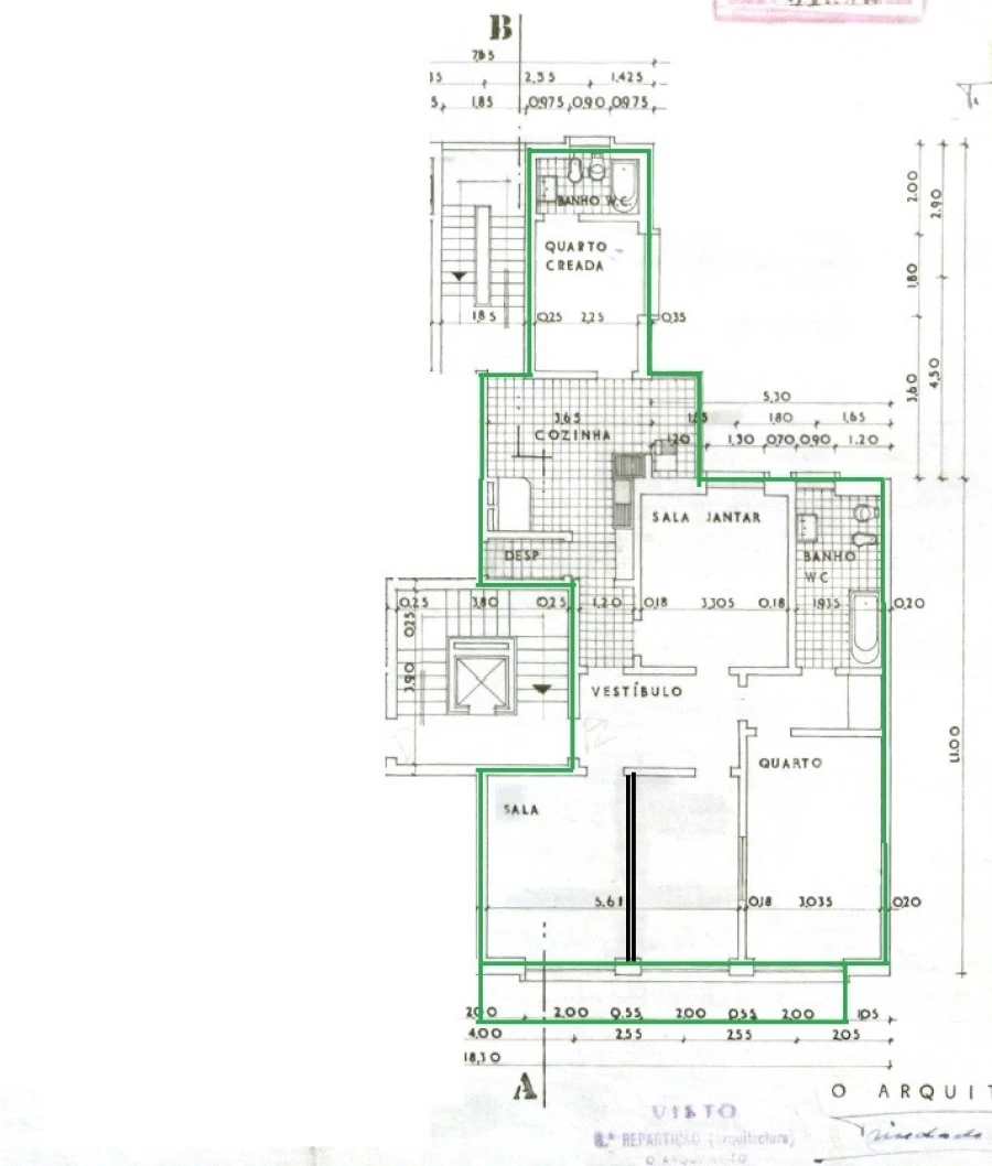 Apartamento T3 para Arrendamento em São Vicente Planta 1