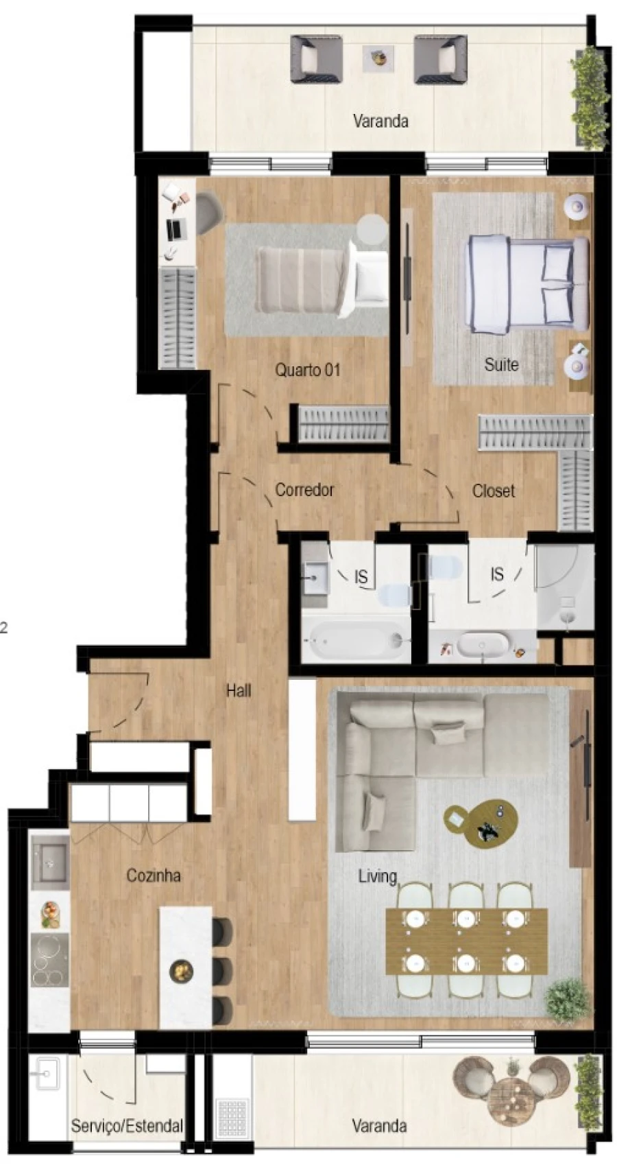 Apartamento T2 para Venda em Montijo e Afonsoeiro Planta 4