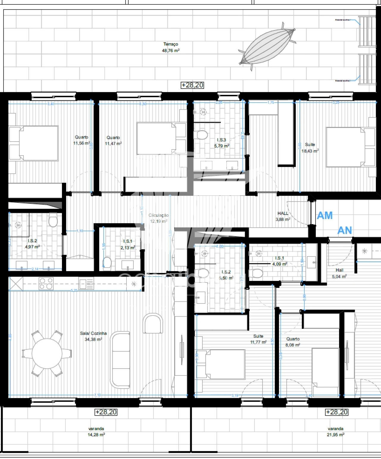 Apartamento T3 para Venda em Portimão Planta 2