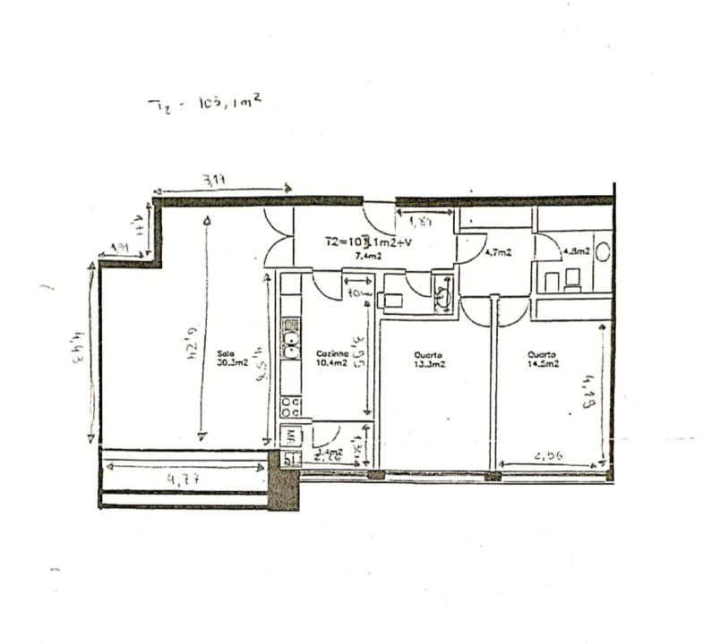 Apartamento T2 para Venda em Moreira Foto 35