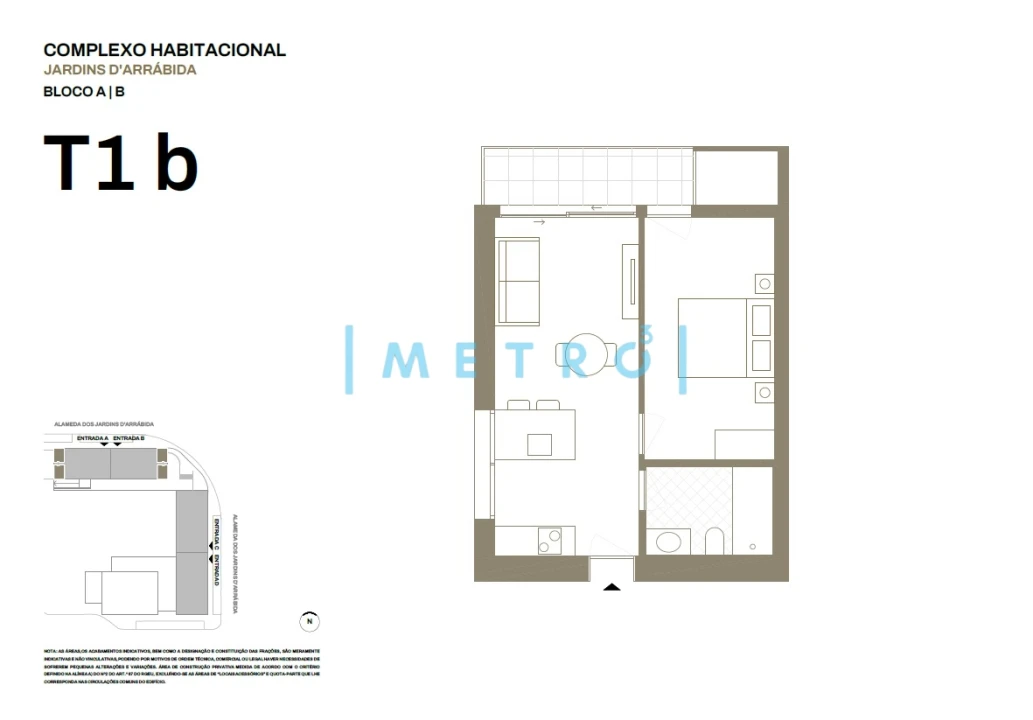 Apartamento T1 para Venda em Santa Marinha e São Pedro da Afurada Foto 11