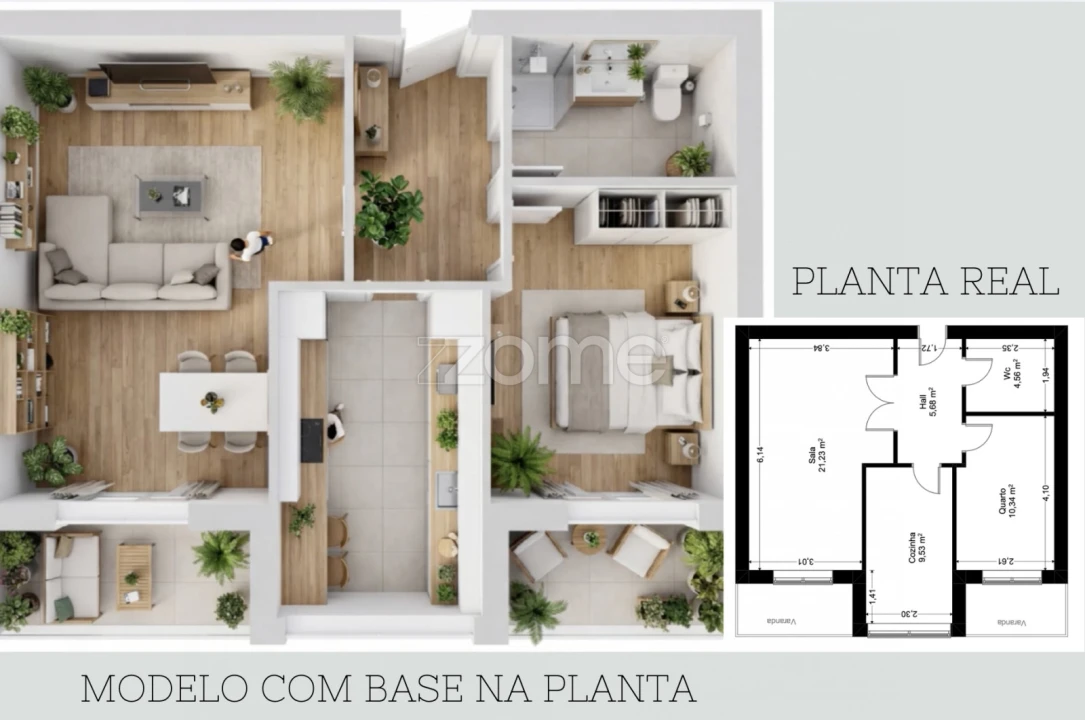Apartamento T1 para Venda em Santa Maria Maior e Monserrate e Meadela Foto 3