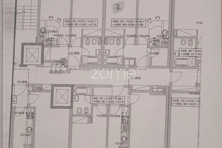 Apartamento T1 para Venda em Paranhos Planta 1