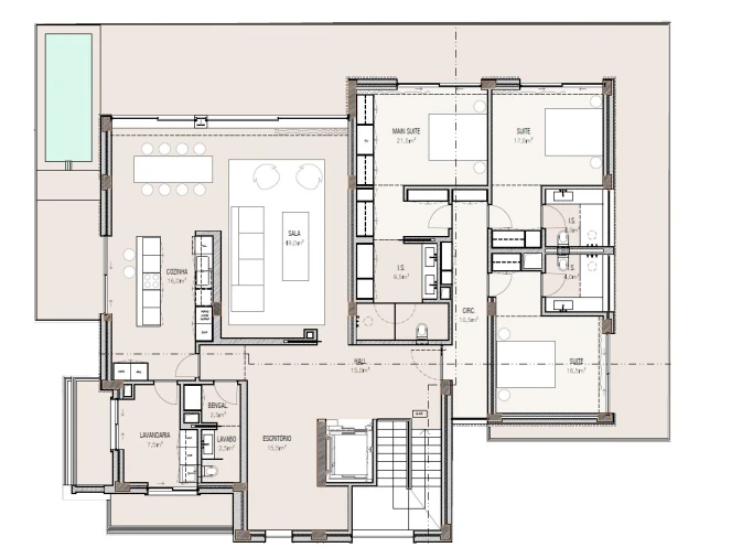 Apartamento T4 para Venda em Carcavelos e Parede Planta 1