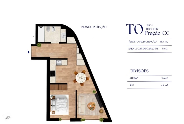 Apartamento para Venda em Paranhos Planta 1