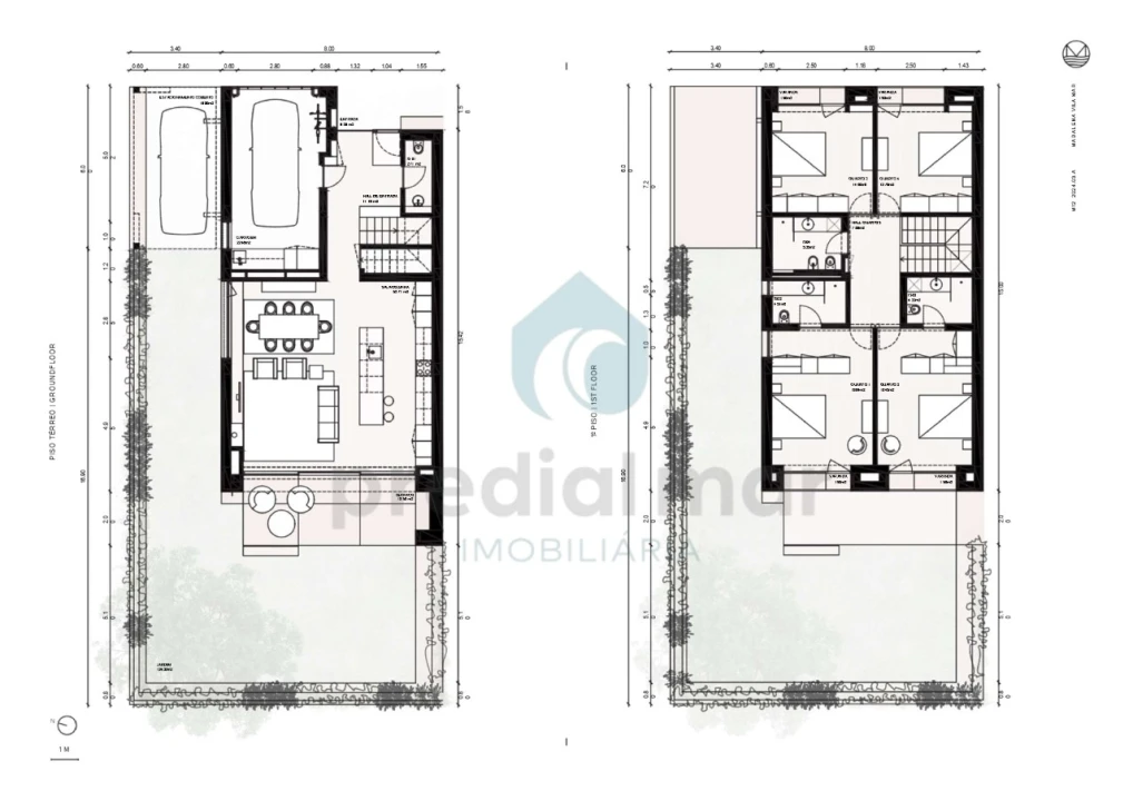 Moradia T4 para Venda em Madalena Planta 2