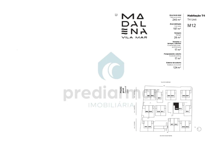 Moradia T4 para Venda em Madalena Planta 1