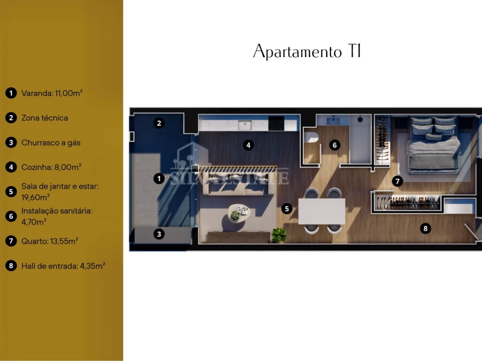 Apartamento T1 para Venda em São Martinho Foto 18