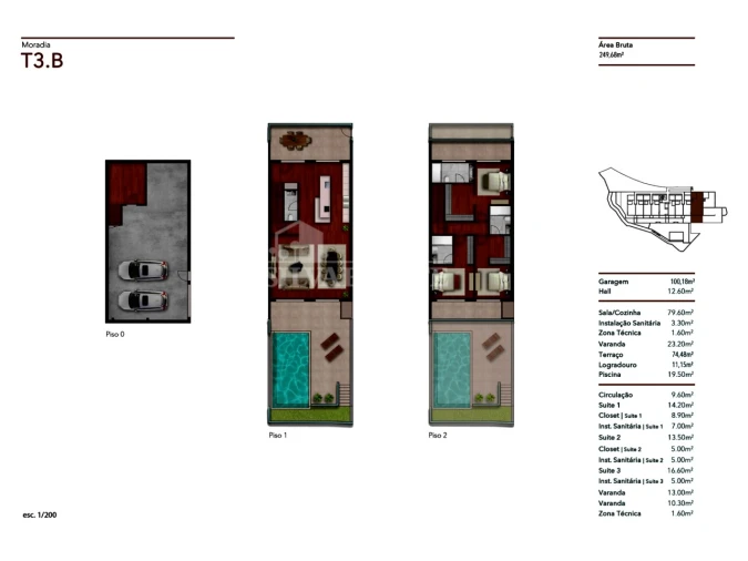 Moradia T3 para Venda em Imaculado Coração de Maria Foto 9