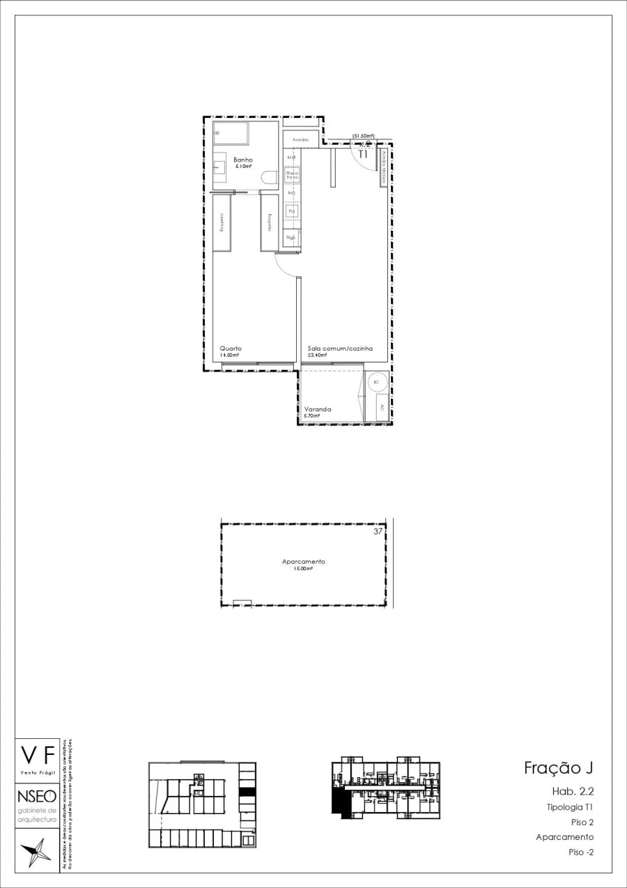 Apartamento T1 para Venda em São João da Madeira Foto 36