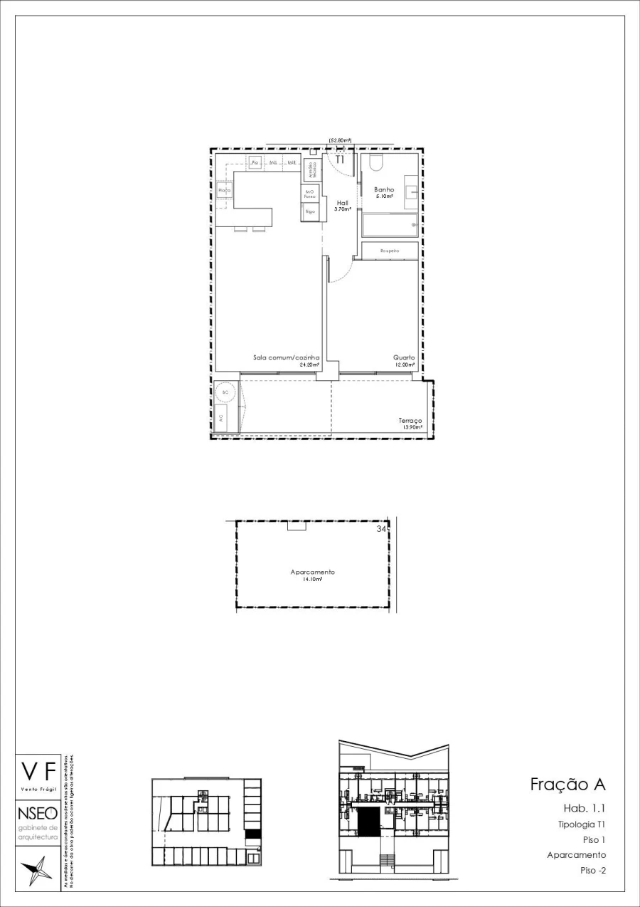 Apartamento T1 para Venda em São João da Madeira Foto 36