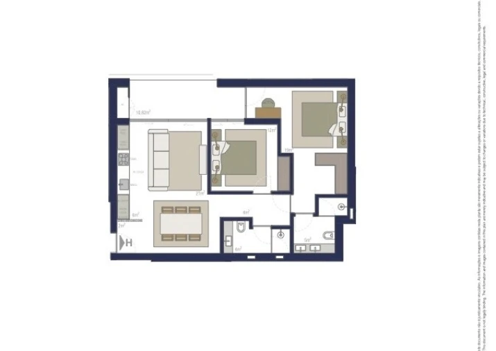 Apartamento T1 para Venda em Matosinhos e Leça da Palmeira Planta 1