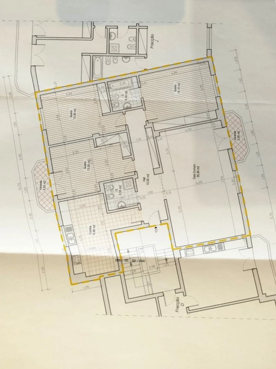 Apartamento T3 para Venda em Malveira e São Miguel de Alcainça Planta 1