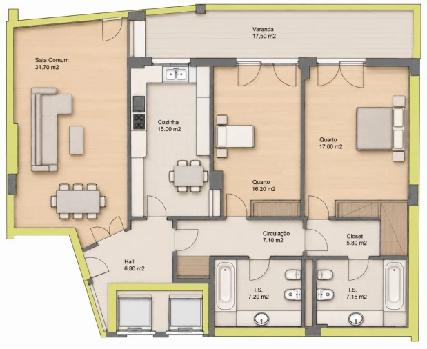 Apartamento T2 para Venda em Vila Franca de Xira Planta 1