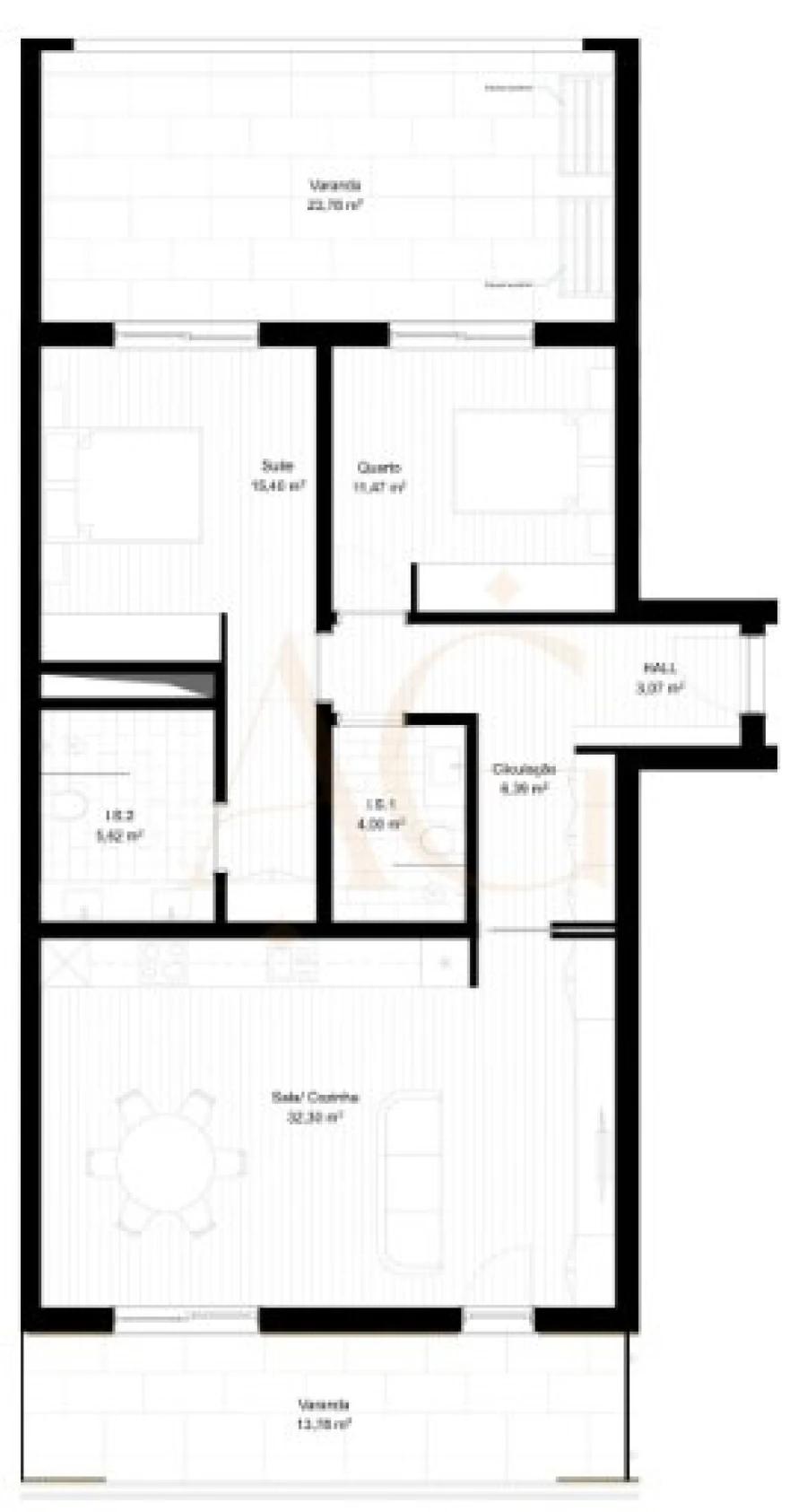 Apartamento T2 para Venda em Portimão Foto 13