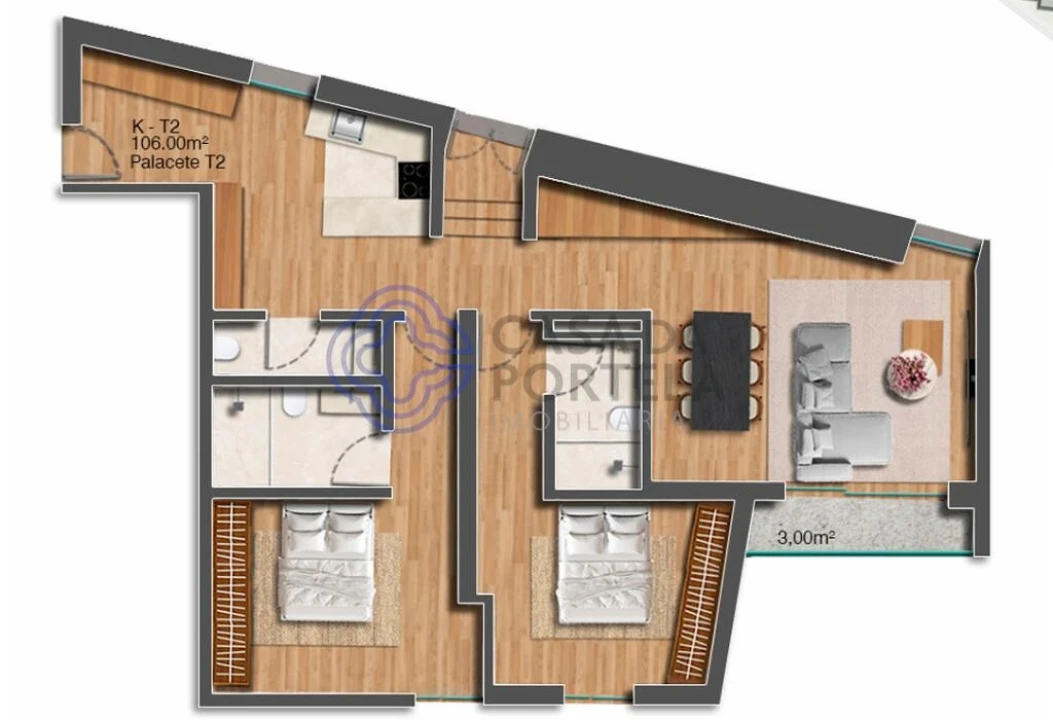 Apartamento T2 para Venda em Lordelo do Ouro e Massarelos Foto 15