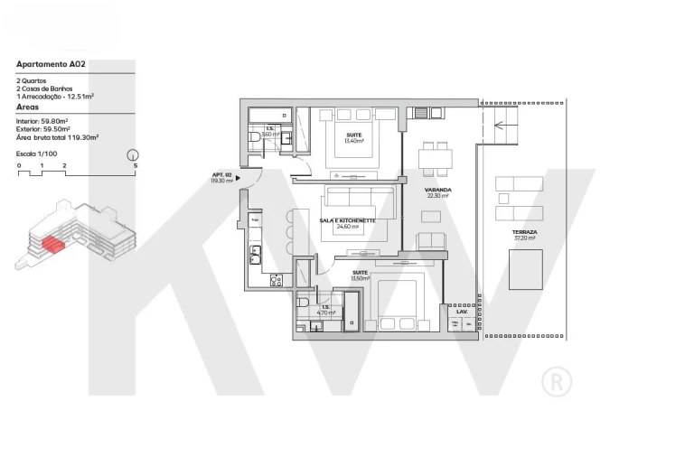 Apartamento T2 para Arrendamento em Alcochete Foto 18
