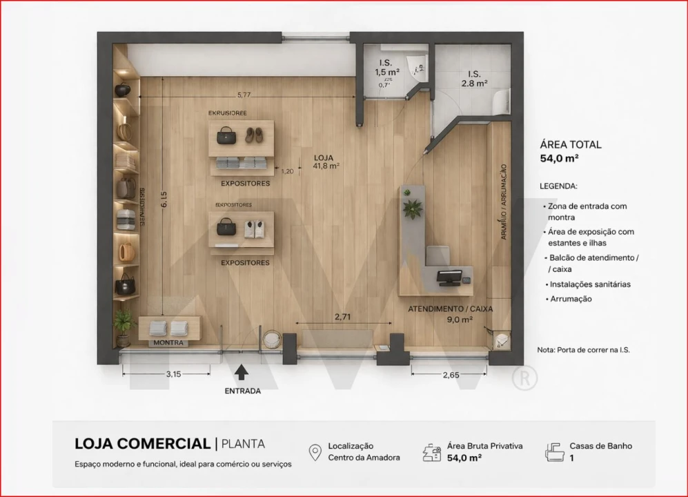 Loja para Arrendamento em Cacém e São Marcos Foto 9