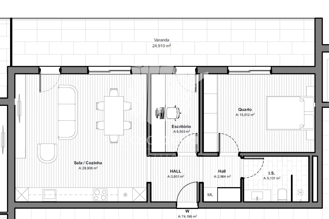 Apartamento T1 para Venda em Armação de Pera Foto 18