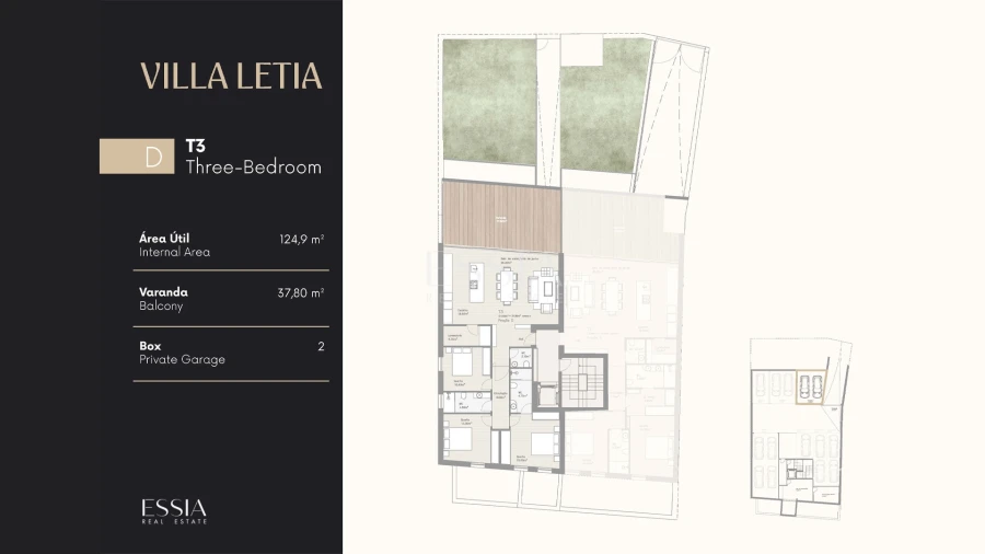 Apartamento T3 para Venda em Matosinhos e Leça da Palmeira Planta 1