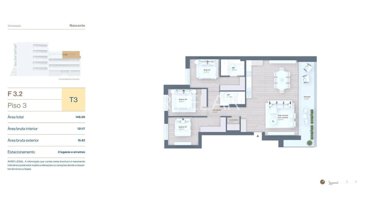 Apartamento T3 para Venda em Vila do Conde Foto 14