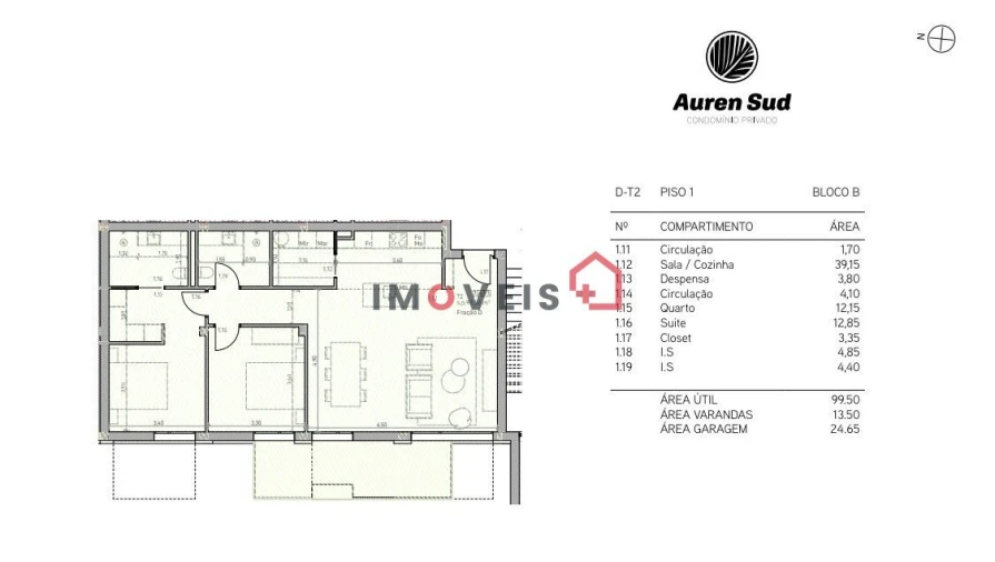 Apartamento T2 para Venda em Nossa Senhora da Piedade Foto 15