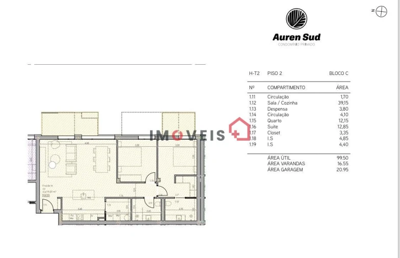 Apartamento T2 para Venda em Nossa Senhora da Piedade Foto 15