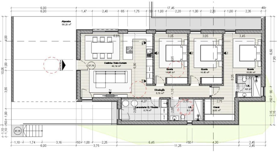 Moradia T3 para Venda em Estorãos Planta 1