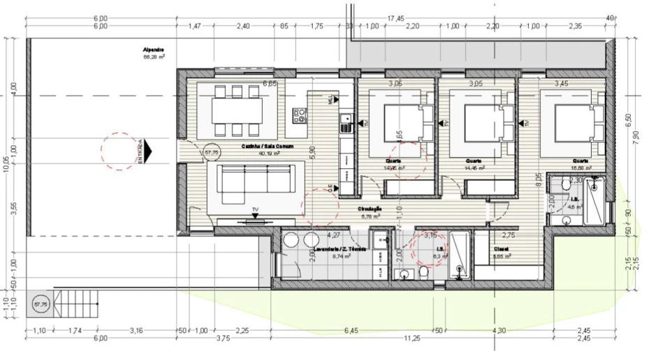 Moradia T3 para Venda em Estorãos Planta 1