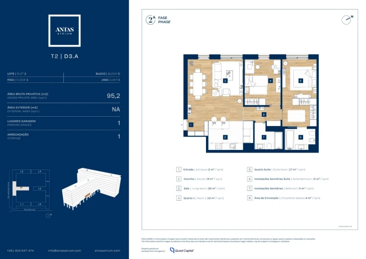 Apartamento T2 para Venda em Campanhã Planta 1