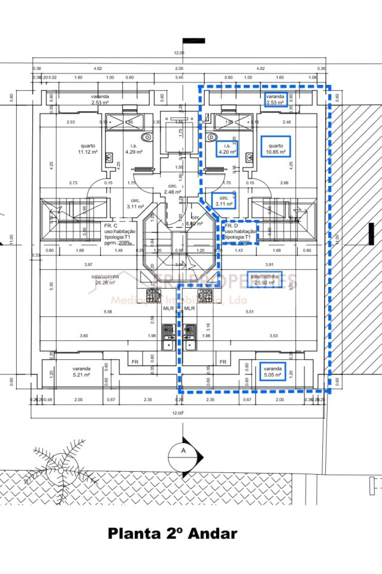 Apartamento T3 para Venda em Altura Foto 2