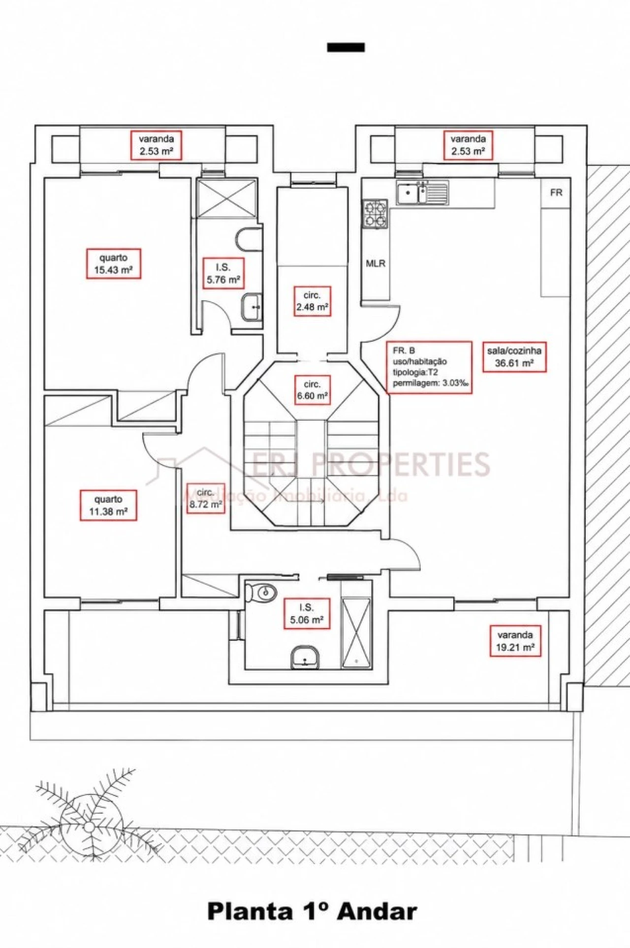 Apartamento T2 para Venda em Altura Foto 2