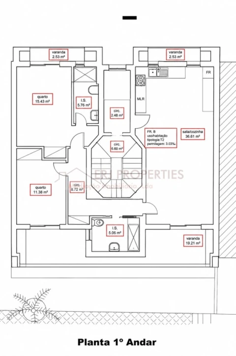 Apartamento T2 para Venda em Altura
