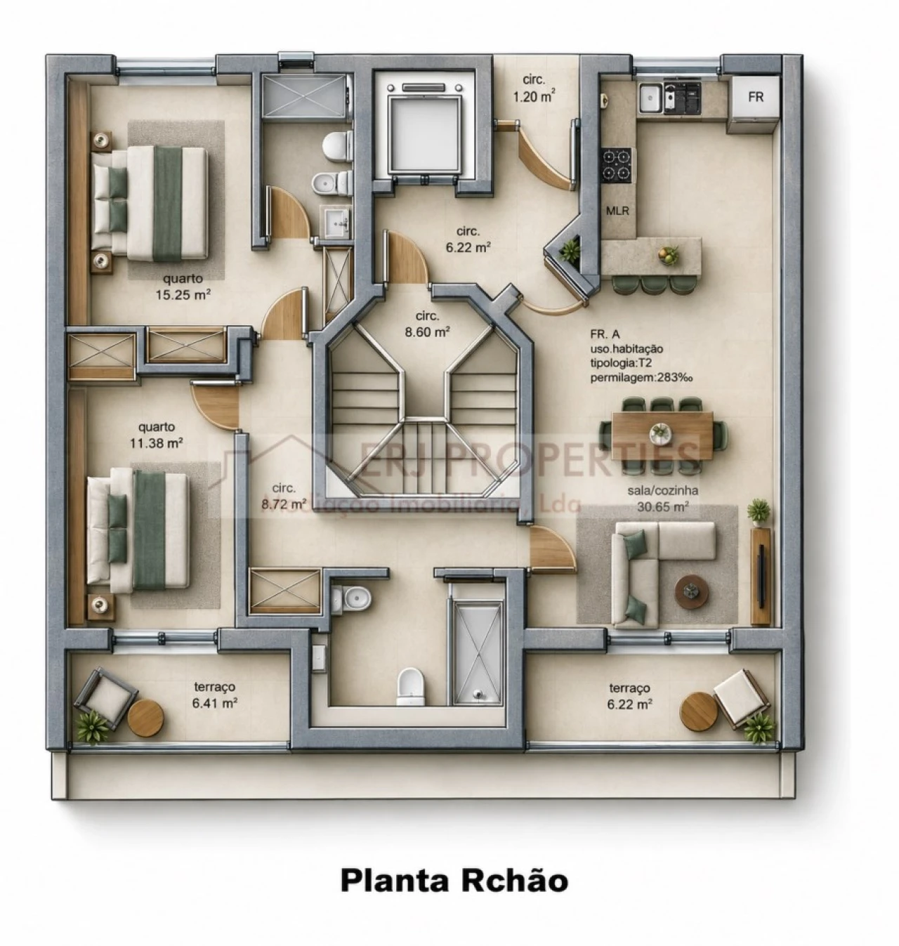Apartamento T2 para Venda em Altura Foto 2