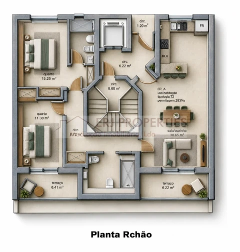 Apartamento T2 para Venda em Altura