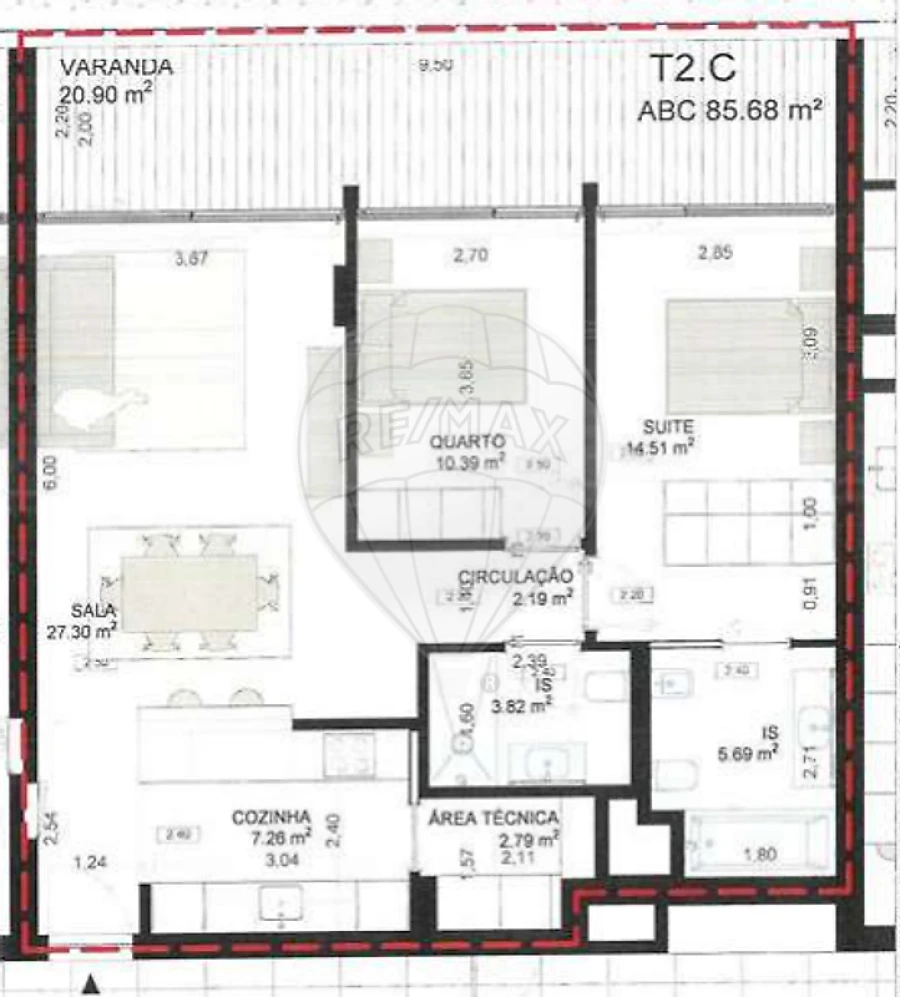 Apartamento T2 para Venda em Santa Marinha e São Pedro da Afurada Foto 3