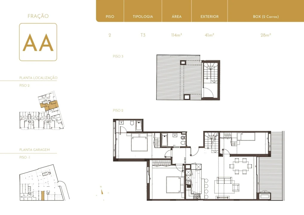 Apartamento T3 para Venda em São Felix da Marinha Foto 29