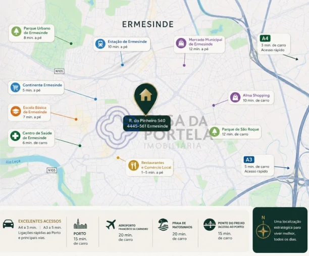 Apartamento T3 para Venda em Ermesinde Foto 42