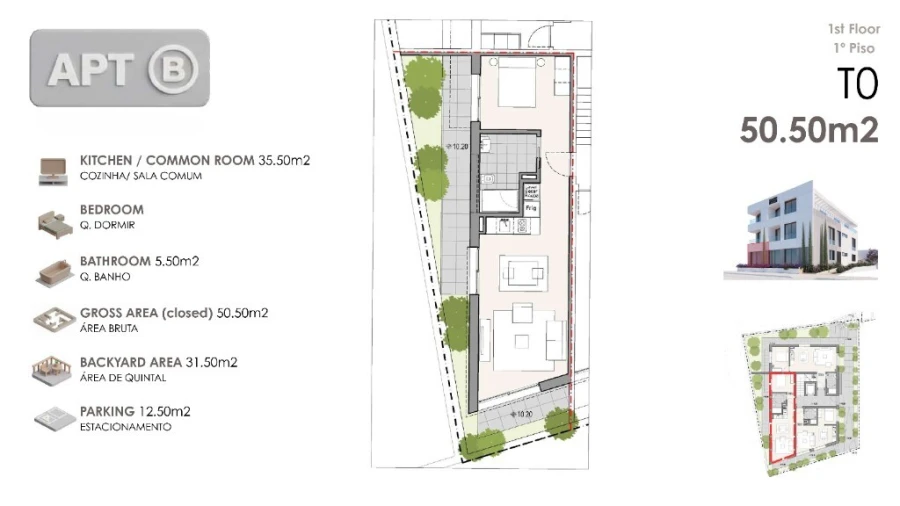 Apartamento T1 para Venda em Machico Foto 5