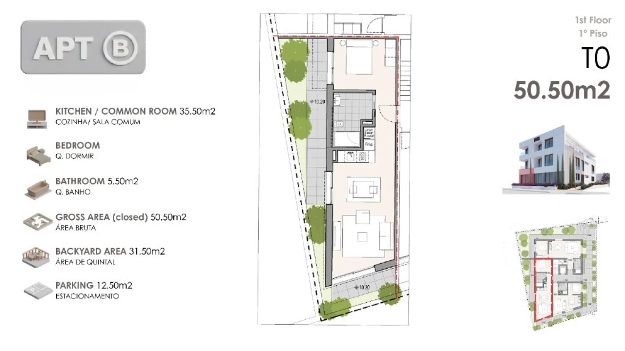 Apartamento T1 para Venda em Machico Foto 5